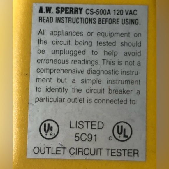 Sperry Instruments CS550A Circuit Break Finder excellent tool - Picture 3 of 8